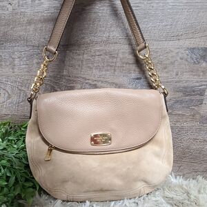 Michael Kors Suede Leather Shoulder Bag